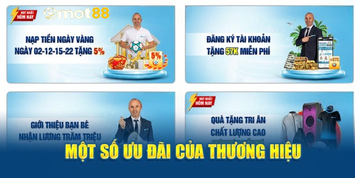 Một số ưu đãi của thương hiệu